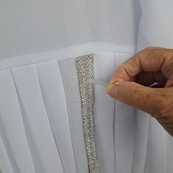 NEW Hosanna 5267 Sheer WHITE Cover Jacket Size 2XL - Picture 5 of 9